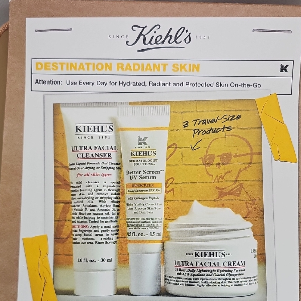 Kiehl's Skincare Set Of 4 Pieces New
